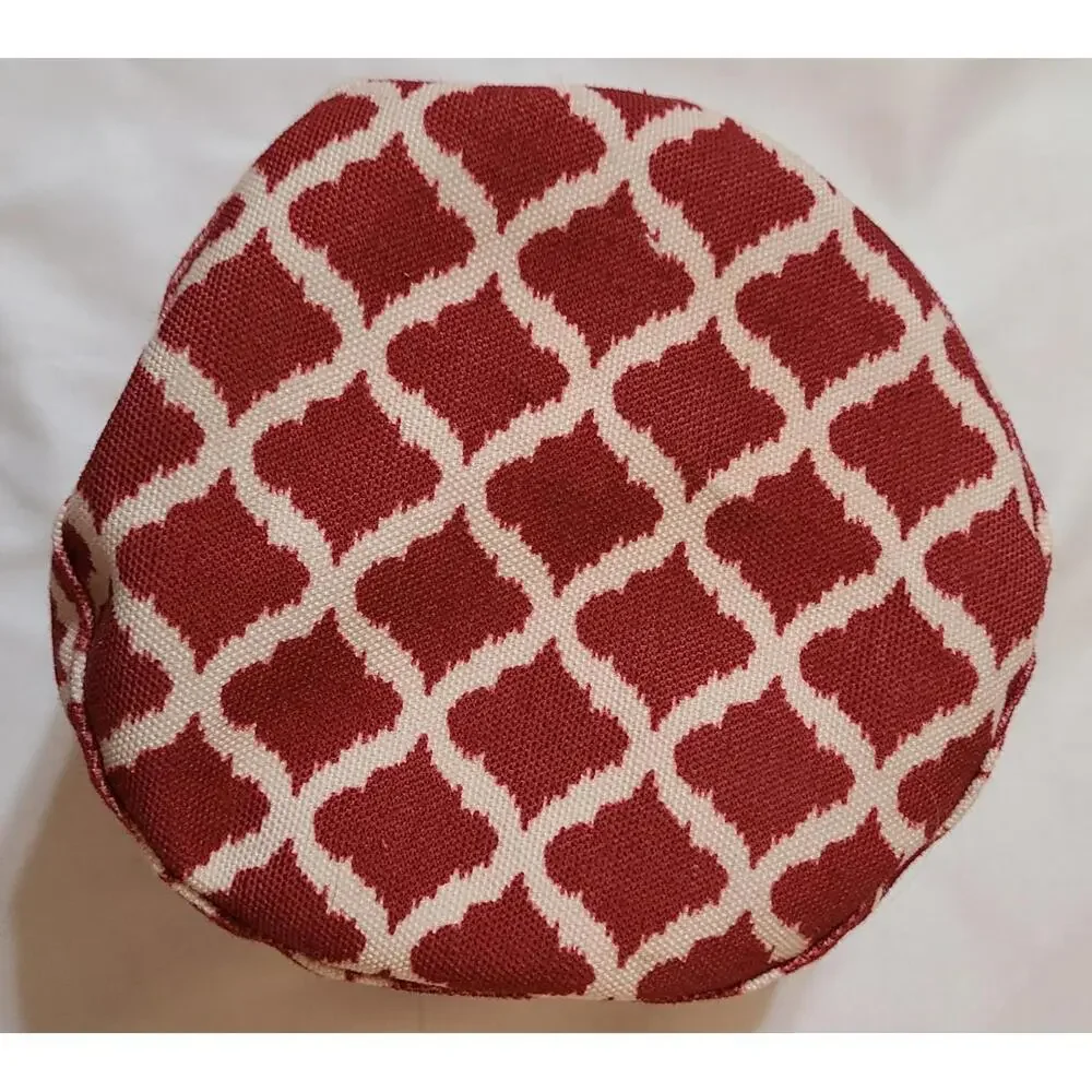 Juicy Couture Pet Bowl | Red Moroccan Fabric Travel Food & Water Dish | Foldable